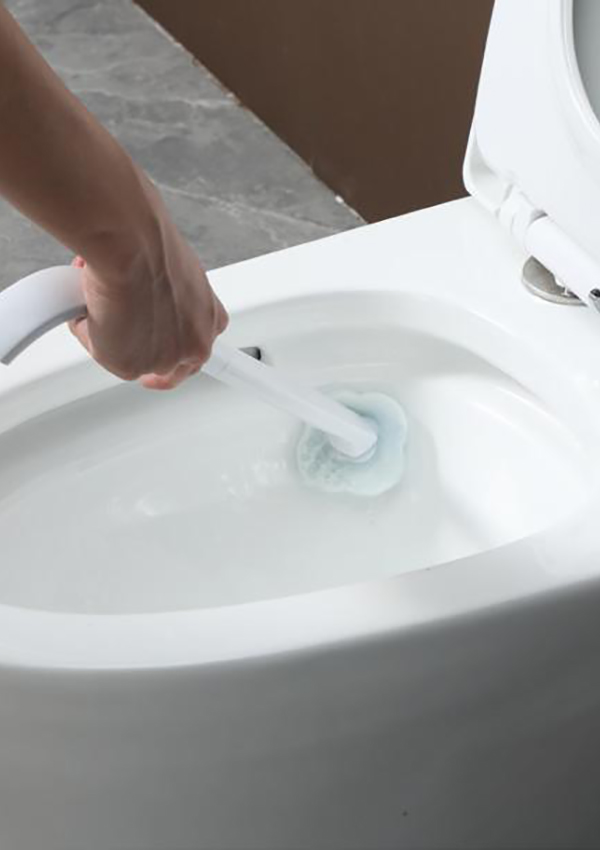 B2 Силиконовая и одноразовая туалетная щетка