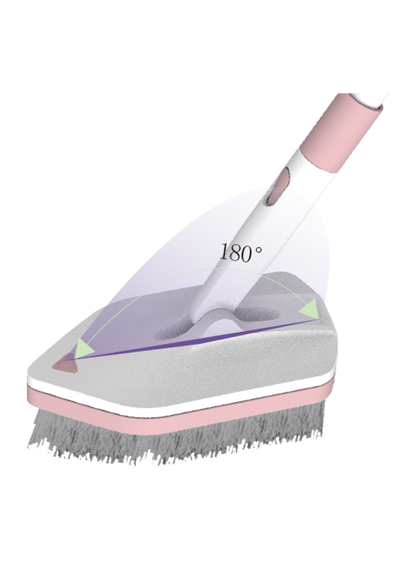 Растворимая щетка для мытья пола D4 со сменными насадками